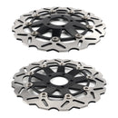 Pair Front Brake Disc Rotor For Kawasaki ZX-12R ZX1200 Ninja ZX12R 2004-2006