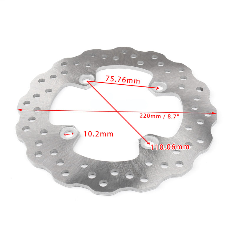 Rear Brake Rotor Disc Fit for Kawasaki ZX600 ZX636 Ninja ZX6R Versys 650 98-17