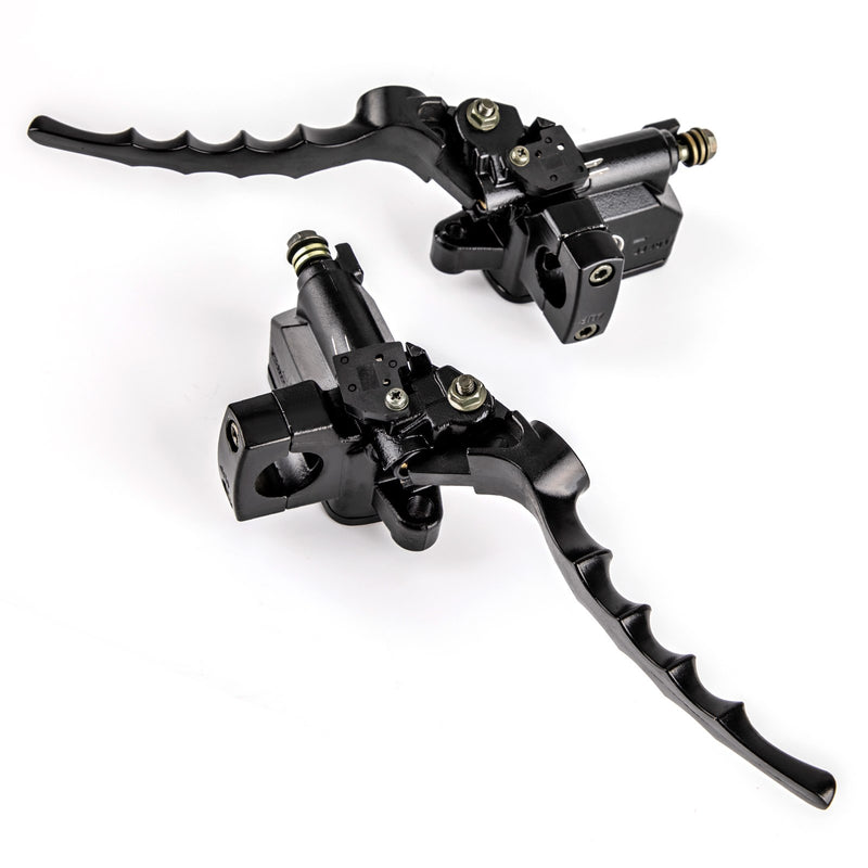 1'' Universal Motorcycle Skull Hydraulic Brake Master Cylinder Clutch Levers