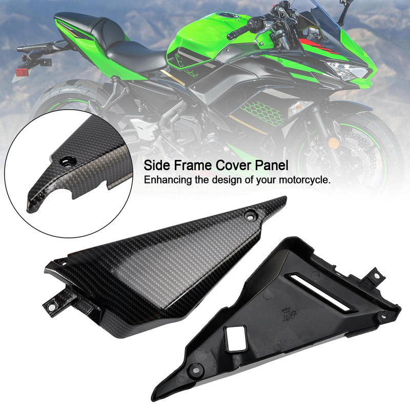 2017-2020 Kawasaki Z650 Ninja 650 Carbon Side Frame Cover Panel Fairing Cowl