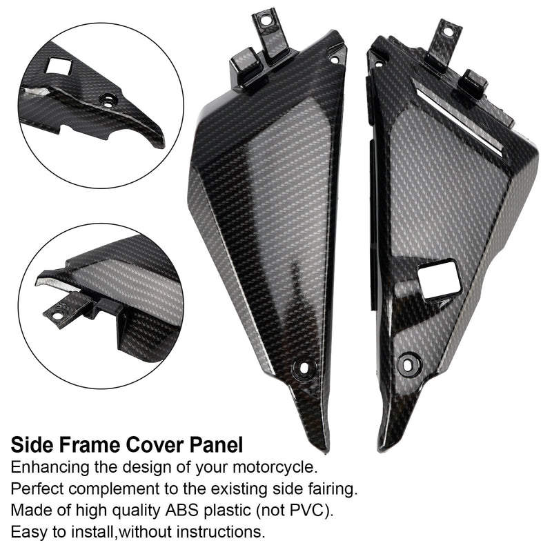 2017-2020 Kawasaki Z650 Ninja 650 Carbon Side Frame Cover Panel Fairing Cowl