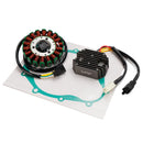 1999-2002 Suzuki SV650 SV650S Magneto Stator + 2-plug Voltage Rectifier + Gasket