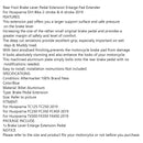 Rear Brake Pedal Tip Step Plate For Husqvarna FX/FC 350 450 TX300 TC/FC 250 2019 Generic