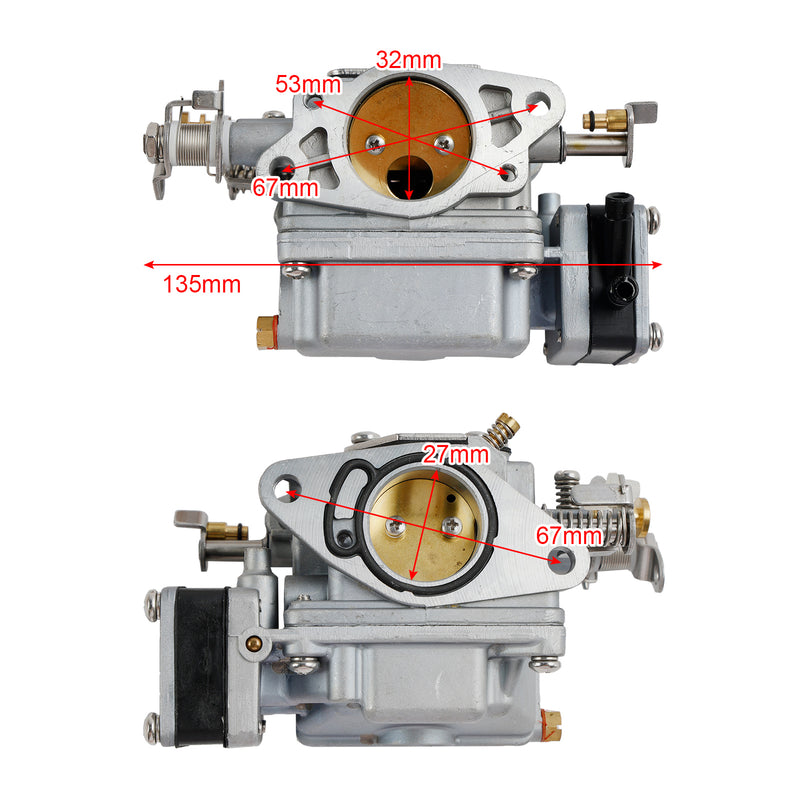 Carburetor for Tohatsu Nissan 9.9HP 15HP 18HP Outboard Engine 3G2-03100-2 Generic