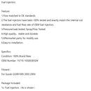 15710-10G00 Fuel Injector Repair BSS04 For Suzuki GSXR1000 2003-2004 Generic