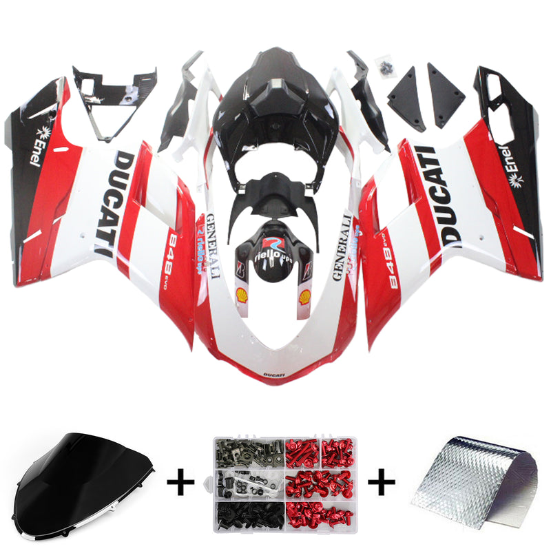 Ducati 1098 1198 848 2007-2011 Fairing Kit Bodywork ABS