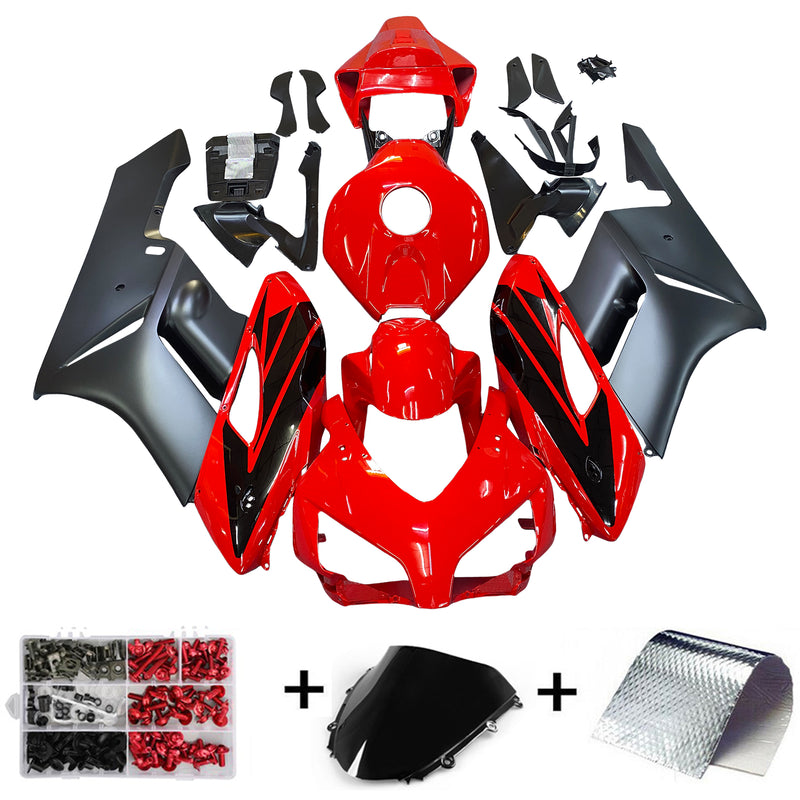 Fairing Kit Bodywork ABS Black Red fit for Honda CBR1000RR 2004 2005 Generic