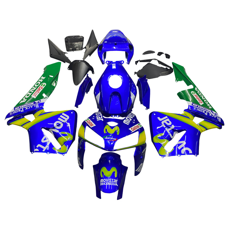 Fairings 2005-2006 Honda CBR 600 RR Blue & Green Movistar  Generic