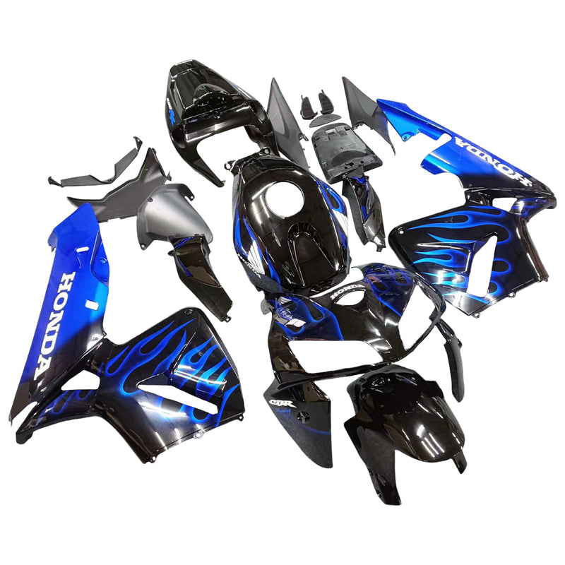 Fairings 2005-2006  Honda CBR 600 RR Black & Blue Flame  Generic