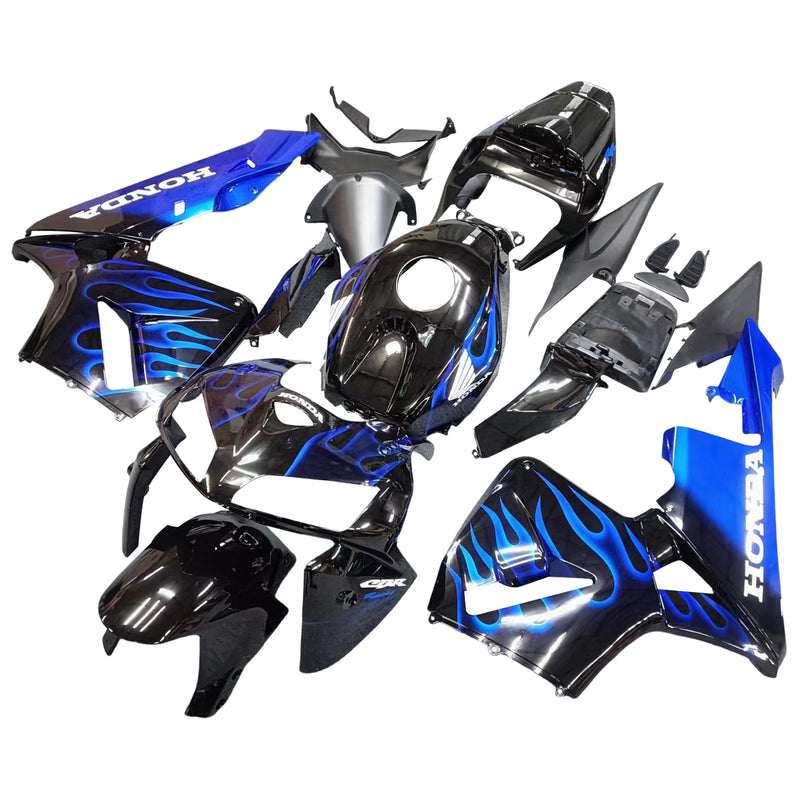 Fairings 2005-2006  Honda CBR 600 RR Black & Blue Flame Racing Generic