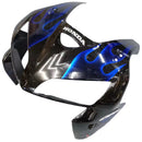 Fairings 2005-2006  Honda CBR 600 RR Black & Blue Flame  Generic