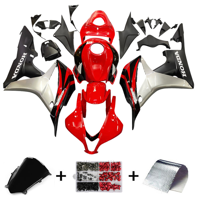 Fairings 2007-2008 Honda CBR 600 RR Red Black Silver Honda Racing Generic