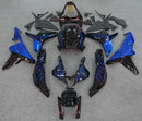 Fairings 2007-2008 Honda CBR 600 RR Black & Blue Flame  Generic