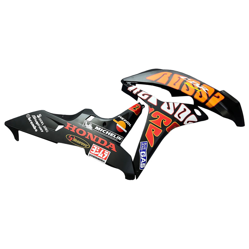 Fairings 2007-2008 Honda CBR 600 RR Black Valentino Rossi  Generic