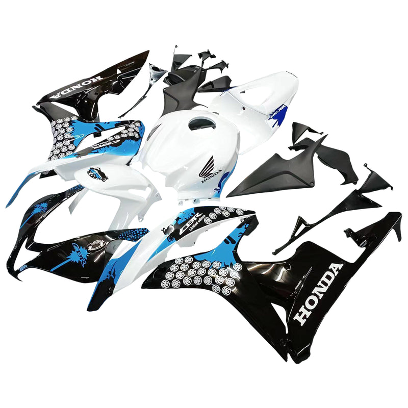 Fairings 2007-2008 Honda CBR 600 RR Black White Blue Coin RR  Generic