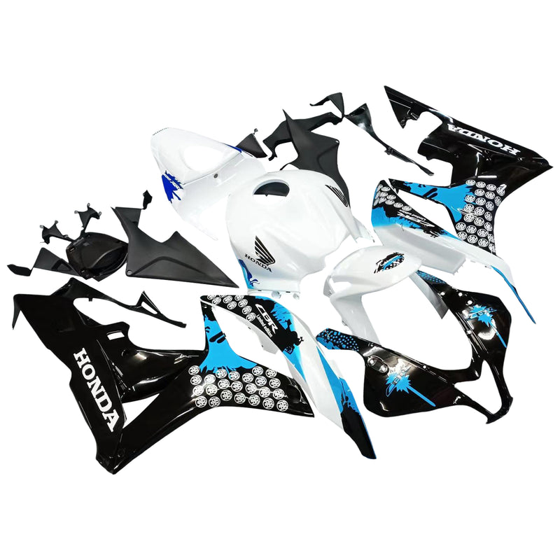 Fairings 2007-2008 Honda CBR 600 RR Black White Blue Coin RR Racing Generic