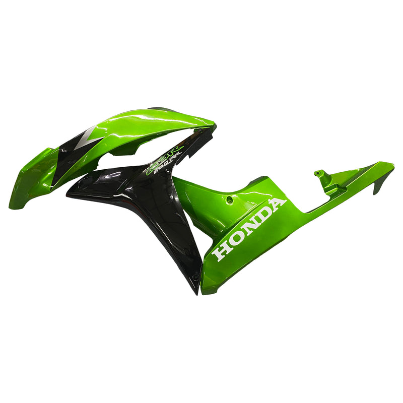 Fairings 2007-2008 Honda CBR 600 RR Metallic Black & Green Honda  Generic