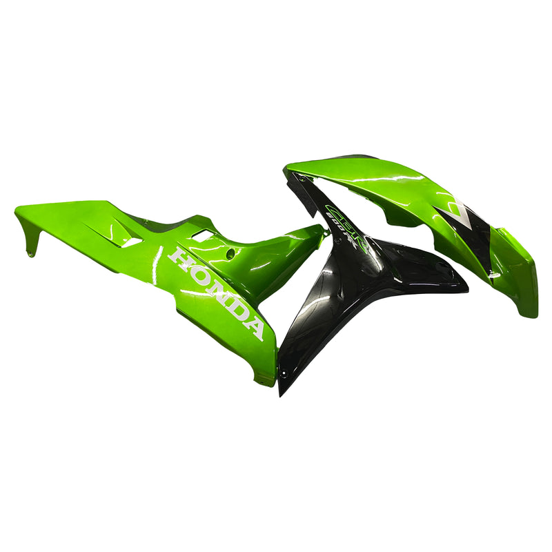 Fairings 2007-2008 Honda CBR 600 RR Metallic Black & Green Honda  Generic