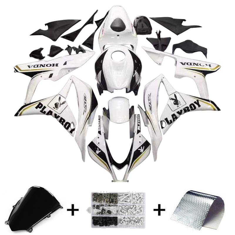 Fairings 2007-2008 Honda CBR 600 RR White & Black Playboy  Generic