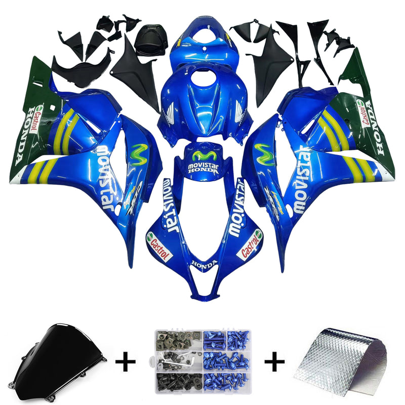 Fairings 2009-2012 Honda CBR 600 RR Blue & Green Movistar  Generic