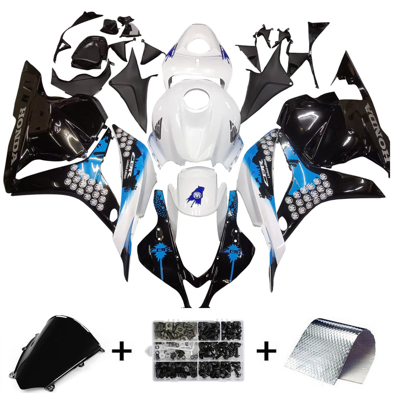 Fairings 2009-2012 Honda CBR 600 RR White Black Blue Coin RR Racing Generic