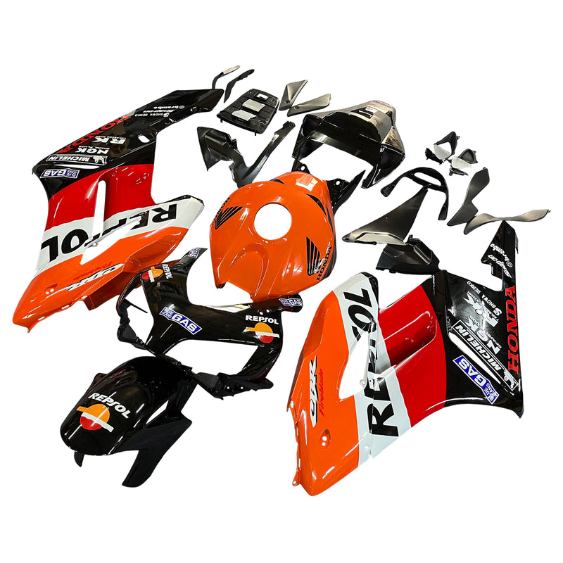 Fairings 2004-2005 Honda CBR 1000 RR Black Orange Repsol  Generic