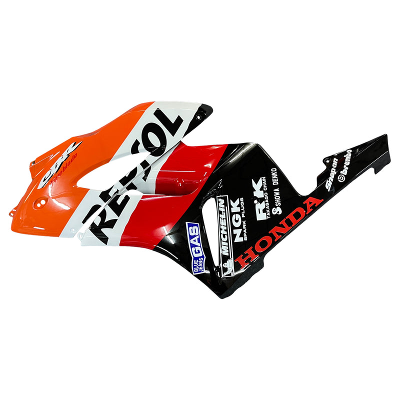 Fairings 2004-2005 Honda CBR 1000 RR Black Orange Repsol Racing Generic