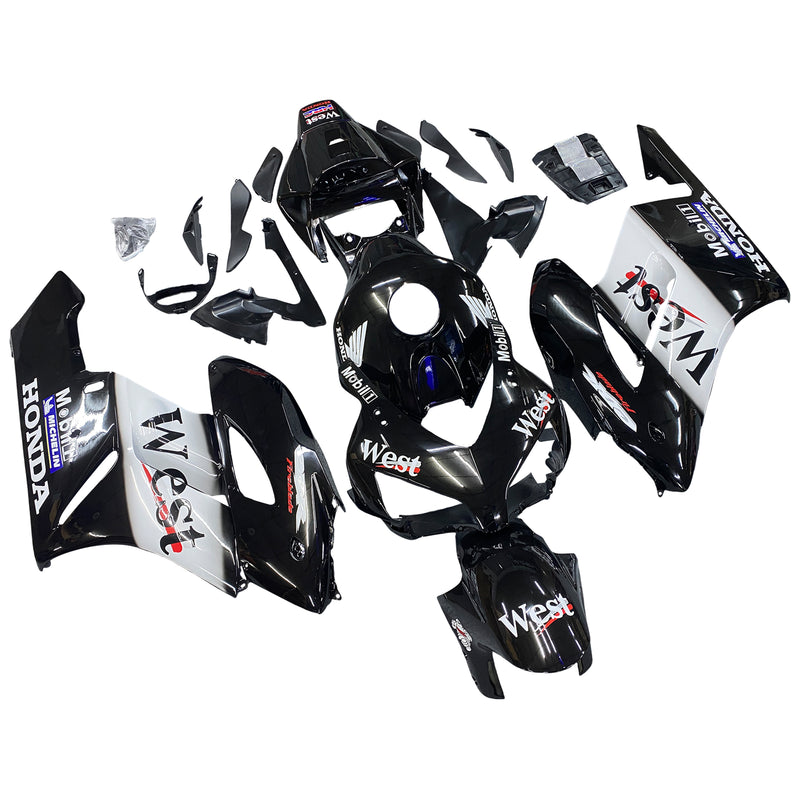 Fairings 2004-2005 Honda CBR 1000 RR Black West  Racing Generic