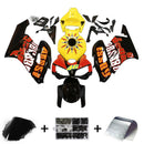 Fairings 2004-2005 Honda CBR 1000 RR Black Yellow Valentino Rossi   Generic