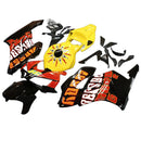 Fairings 2004-2005 Honda CBR 1000 RR Black Yellow Valentino Rossi   Generic