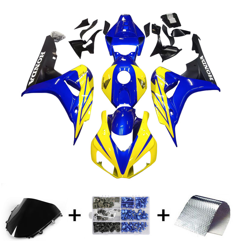 Fairings 2006-2007 Honda CBR 1000 RR Blue Yellow CBR  Generic