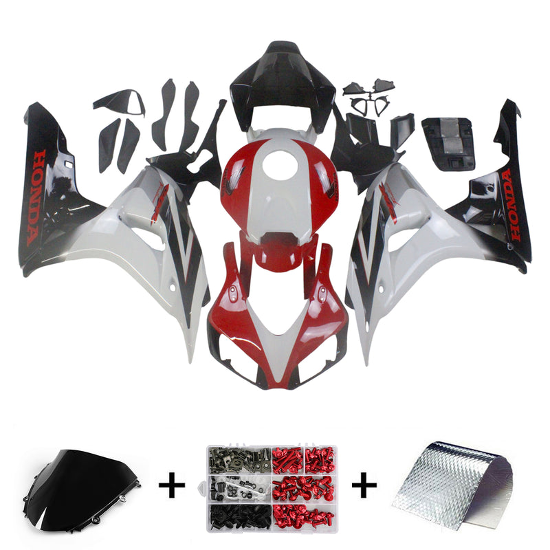 Fairings 2006-2007 Honda CBR 1000 RR White Red Black CBR  Generic