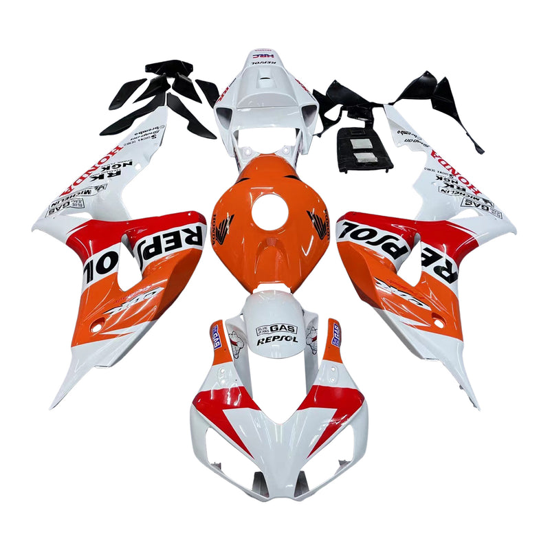 Fairings 2006-2007 Honda CBR 1000 RR White Orange Repsol Racing Generic