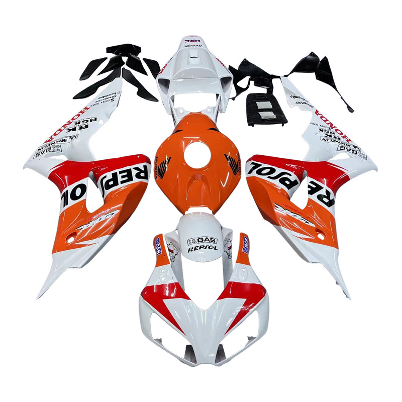 Fairings 2006-2007 Honda CBR 1000 RR White Orange Repsol  Generic