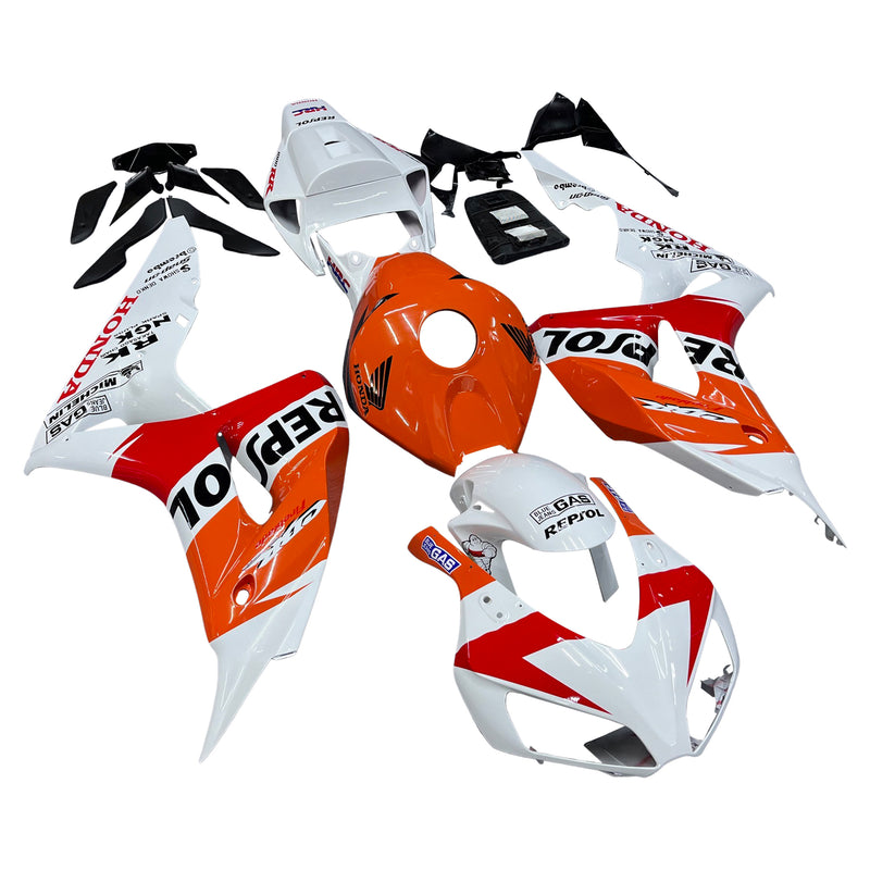 Fairings 2006-2007 Honda CBR 1000 RR White Orange Repsol  Generic