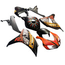 Fairings 2006-2007 Honda CBR 1000 RR Black Valentino Rossi   Generic