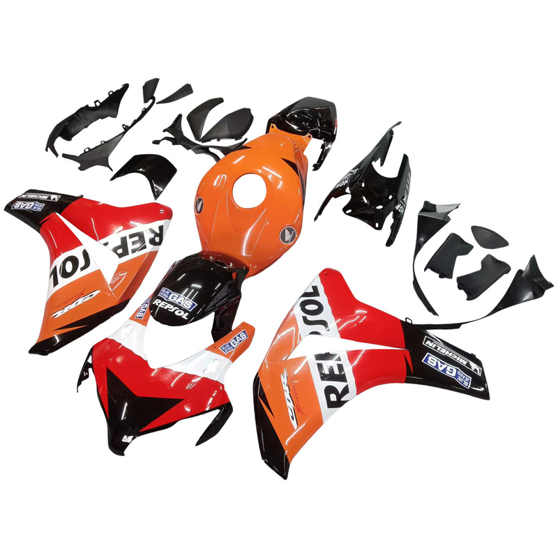 Fairings 2008-2011 Honda CBR 1000 RR Black Orange Repsol Racing Generic