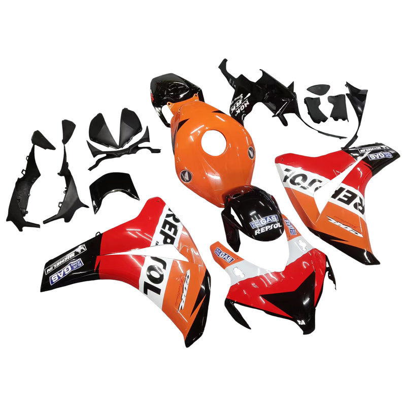 Fairings 2008-2011 Honda CBR 1000 RR Black Orange Repsol Racing Generic