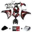 Fairings 2008-2011 Honda CBR 1000 RR Black & Cherry Red Flame  Generic