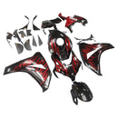 Fairings 2008-2011 Honda CBR 1000 RR Black & Cherry Red Flame  Generic