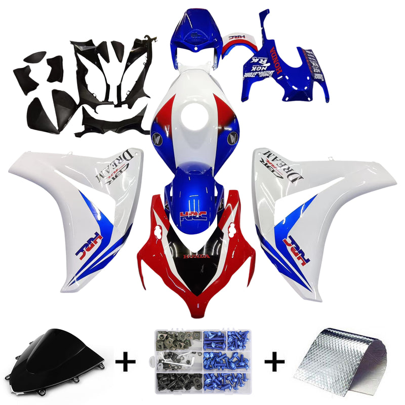 Fairings 2008-2011 Honda CBR 1000 RR Red Whit Blue HRC Racing Generic