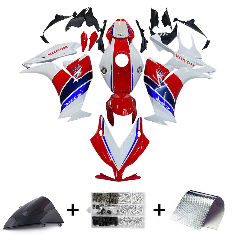 Fairings 2012-2016 Honda CBR1000RR HRC White Red Blue  Generic