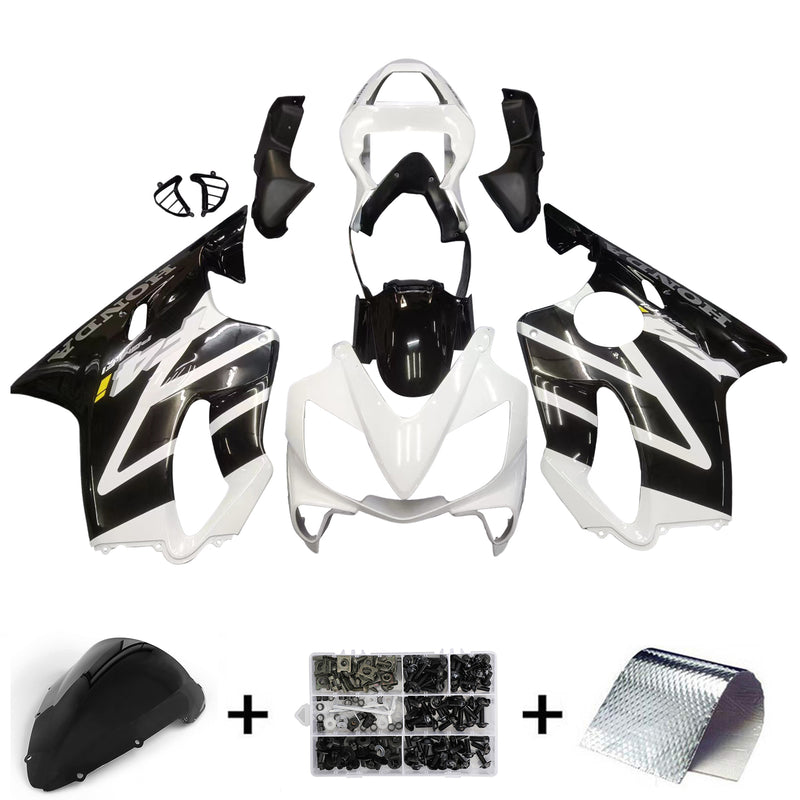 Fairings 2001-2003 Honda CBR600 F4i Black & White F4i  Generic