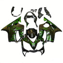Fairings 2001-2003 Honda CBR 600 F4i Black & Green Flame  Generic