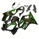 Fairings 2001-2003 Honda CBR 600 F4i Black & Green Flame  Generic