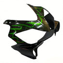 Fairings 2001-2003 Honda CBR 600 F4i Black & Green Flame  Generic