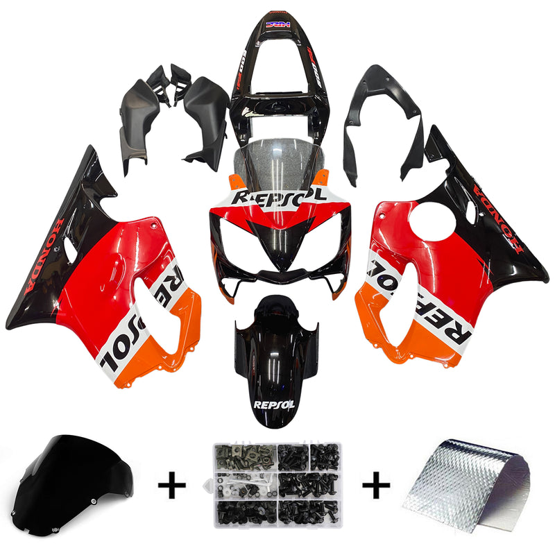 Amotopart Honda CBR600 F4i 2001-2003 Fairing Kit Bodywork Plastic ABS