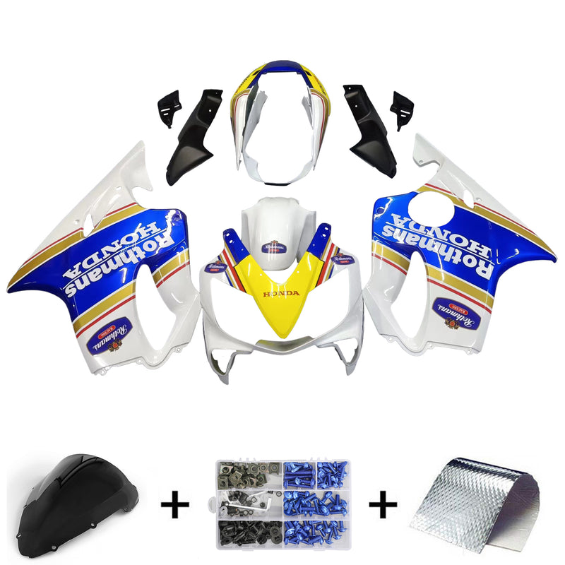 Fairings 2004-2007 Honda CBR 600 F4i  White Rothmans Honda  Generic