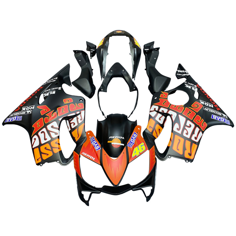 Fairings 2004-2007 Honda CBR 600 F4i Black Valentino Rossi Racing Generic