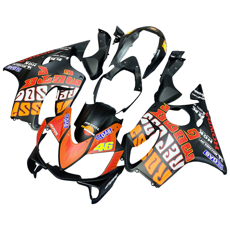 Fairings 2004-2007 Honda CBR 600 F4i Black Valentino Rossi Racing Generic